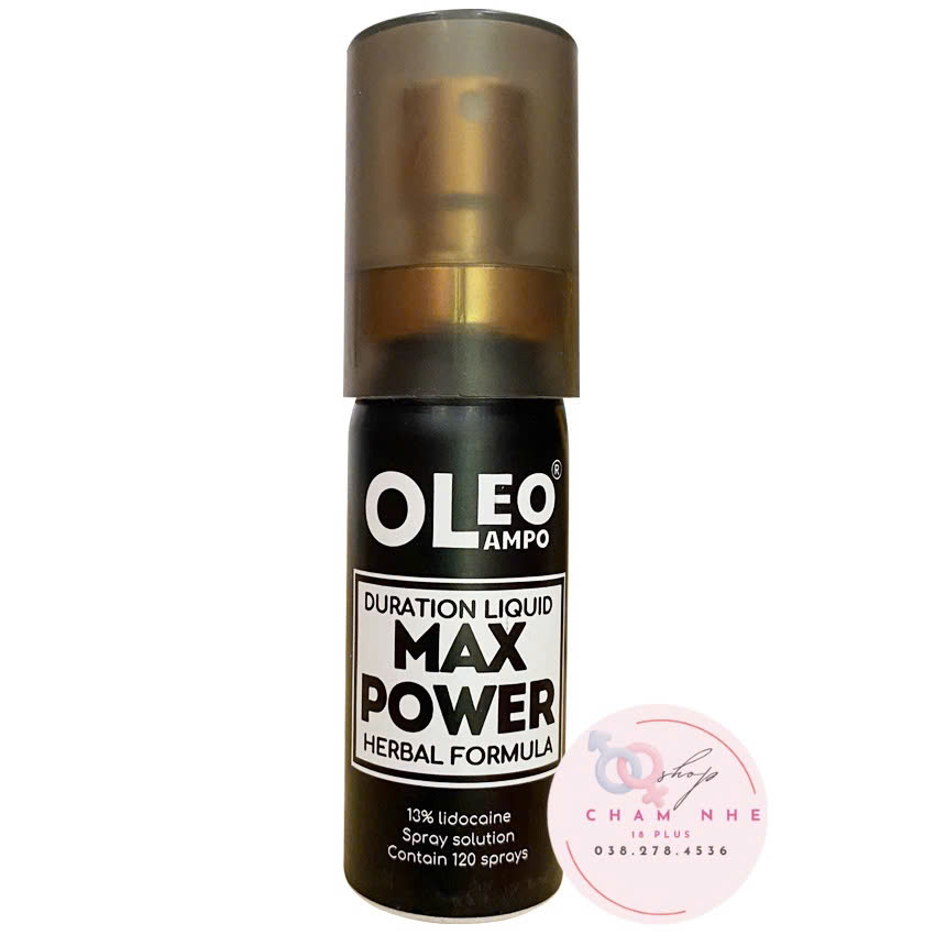 Xịt Lâu Ra Hơn 30 Phút Oleo Max Power 12ml ( Đô Mạnh )