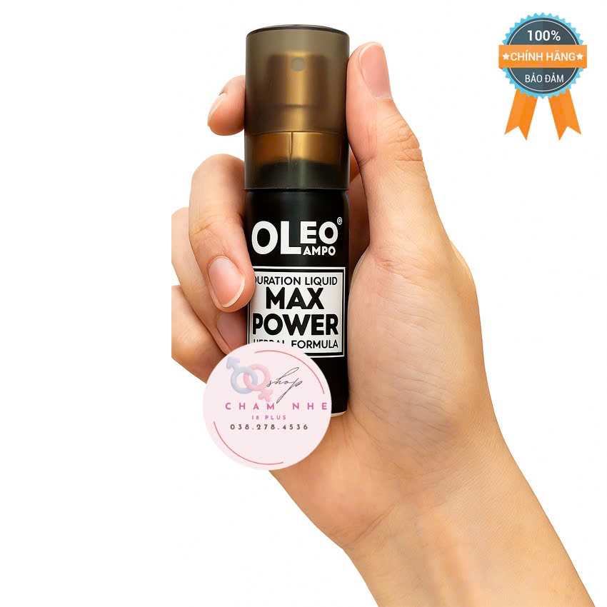 Xịt Lâu Ra Hơn 30 Phút Oleo Max Power 12ml ( Đô Mạnh ) 3