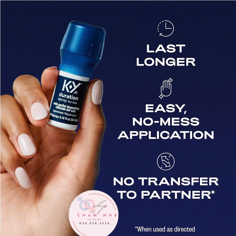 Chai xịt Durex K-Y Duration Spray Dont Stop ( 5ml – Đô cao )