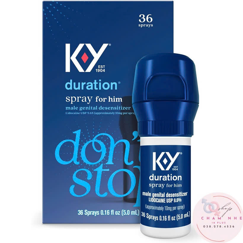 Chai xịt Durex K-Y Duration Spray Dont Stop ( 5ml – Đô cao ) 2