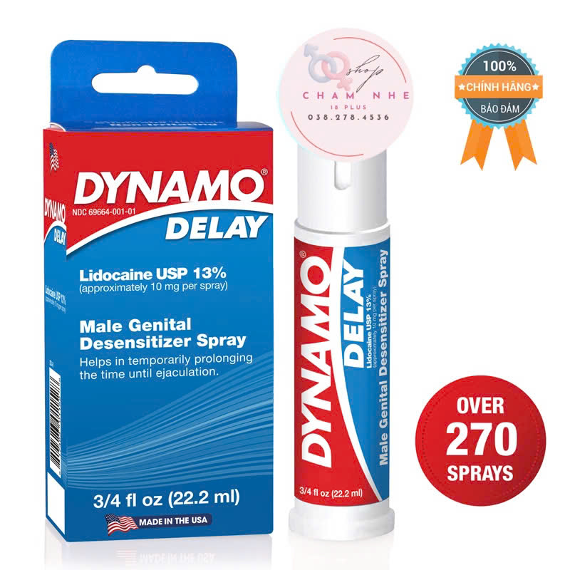 Dynamo Delay Chai xịt chống xuất tinh sớm hiệu quả 