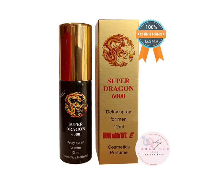 Chai Xịt Kéo Dài Thời Gian Yêu Cho Nam Super Dragon 6000 ( Chính hãng )