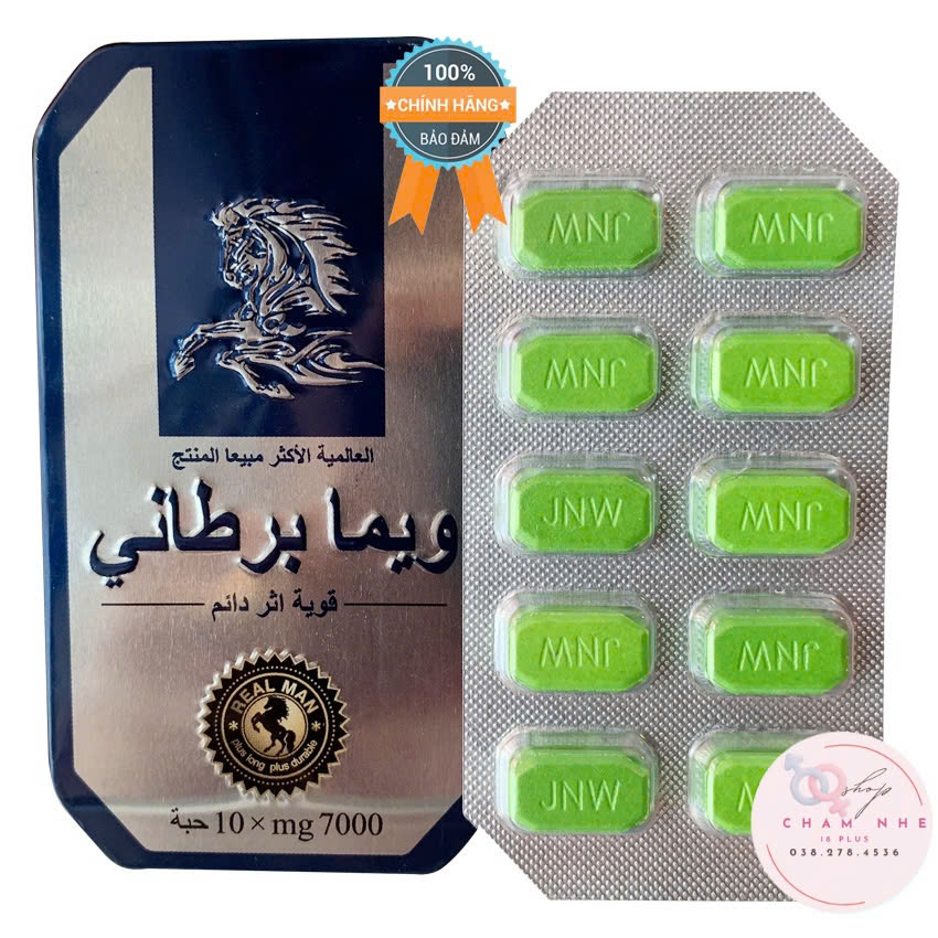 Hộp 10 Viên Thảo Dược Tăng Cường Sinh Lý Nam Ngựa Thái Xanh ( Chính Hãng )