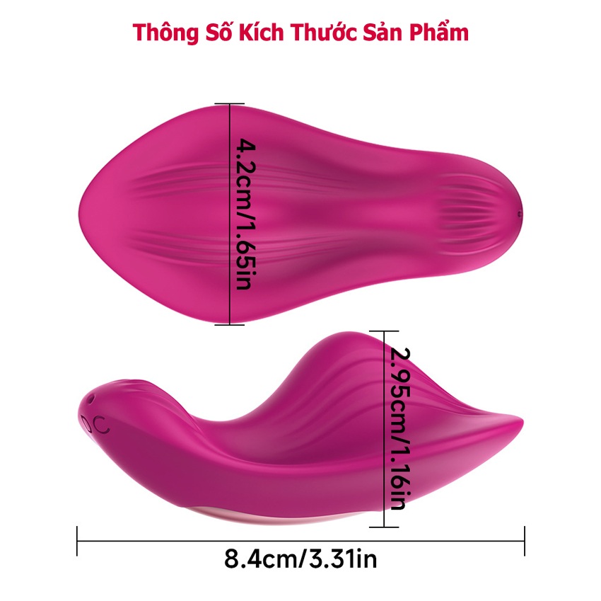 Chip rung mini điều khiển từ xa qua APP – Alwup Rose Dildos Sex Machine 2