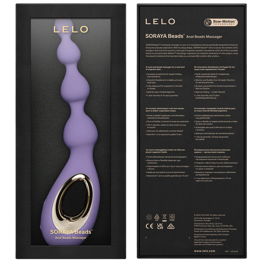  Chuỗi hạt hậu môn cao cấp hoạt động 8 chế độ - Lelo Soraya Beads Anal  2