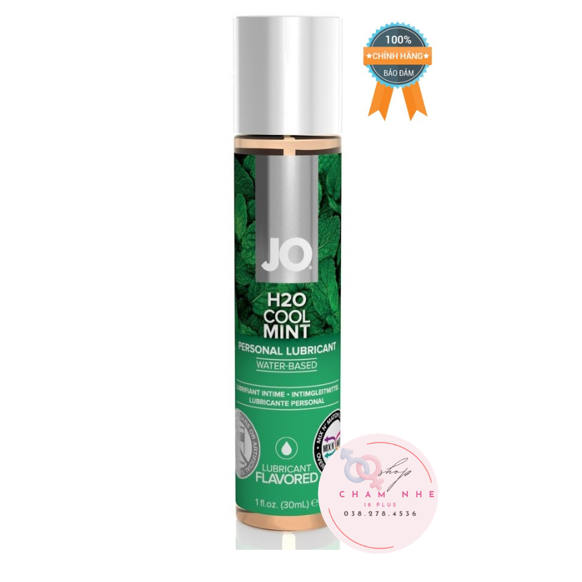 Gel bôi trơn tinh chất bạc hà mát lạnh tăng hưng phấn JO H2O Cool Mint